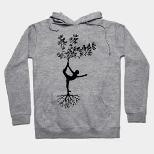 Meditating Women Yoga Pose Hoodie